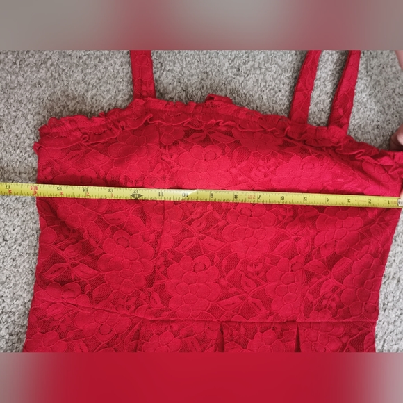 NWT Speechless Red lined lace dress size S new - Picture 5 of 5